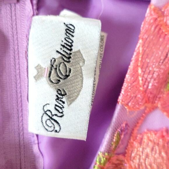 Purple Dress with pink Flowers - Picture 4 of 8